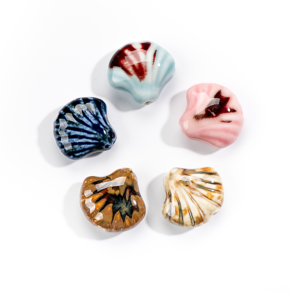 32#2pcs Multicolor Scallop Sha - Snake Plant Ceramic 评论和价格