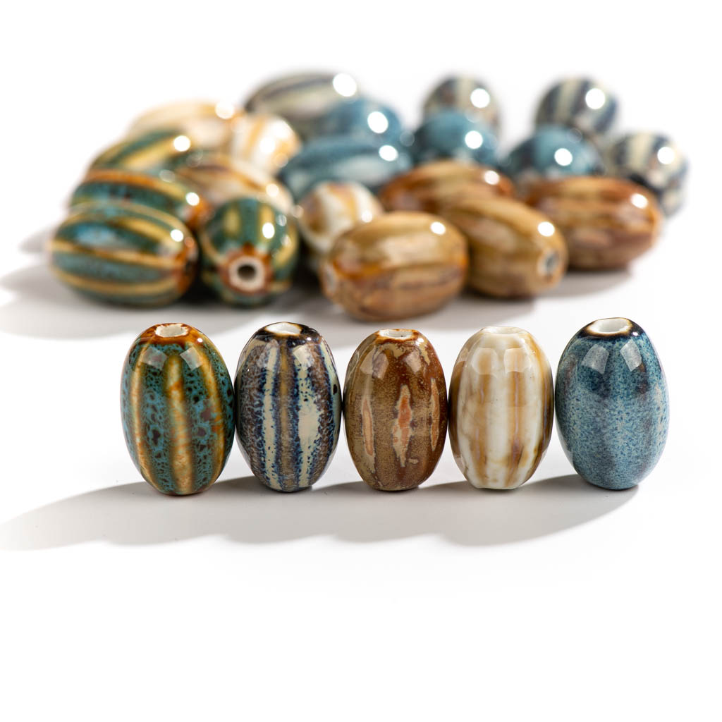 21#5pcs Retro Color Oval Shape - Snake Plant Ceramic 评论和价格